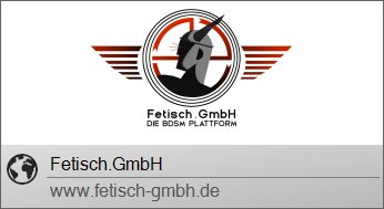 Visitenkarte Fetisch.GmbH, die BDSM-Plattform